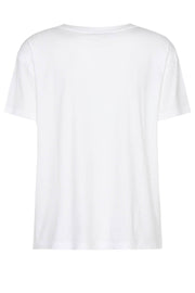 Leah Holi O-SS Tee | White | T-shirt fra Mos Mosh