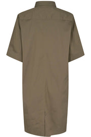 Carlee 3/4 Shirt Dress | Ivy Green | Kjole fra Mos Mosh
