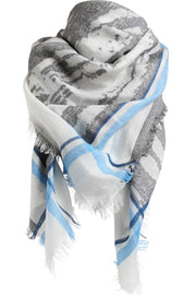 Chan scarf | Blue & Grey | Tørklæde fra Stylesnob