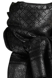 Pari Scarf | Black & Silver | Tørklæde med glimmer fra Stylesnob