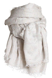 Sari scarf | Off white | Tørklæde med struktur fra Stylesnob