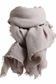 Wale scarf | Light grey | Blødt tørklæde fra Stylesnob
