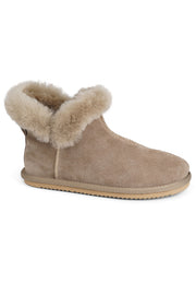Sula | Taupe | Shearling Suede Boots fra Lovelies