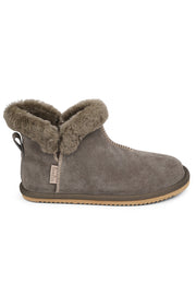 Sula | Army | Shearling Suede Boots fra Lovelies