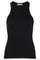 Sheera Rib Top | Black | T-shirt fra Co'couture