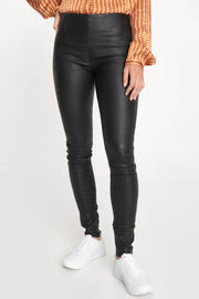 SRSoho Leather Pant | Black | Læder bukser fra Soft Rebels