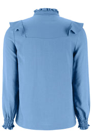 SRBarbara LS Shirt | Bijou Blue | Skjorte fra Soft Rebels
