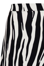Fabi Mega Zebra Skirt | Black | Nederdel med print fra Neo Noir