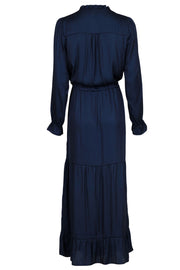 Silo Solid Sateen Dress | Navy | Kjole fra Neo Noir