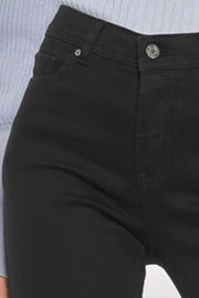 SRMid Rise Slim Jeans Black | Black | Slim fit jeans fra Soft Rebels