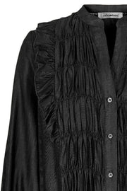 Avalon Smock Shirt | Black | Skjorte fra Co'Couture