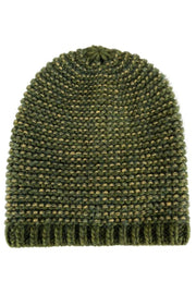 Dina Knitted Hat w/Lurex | Army | Hue fra Black Colour