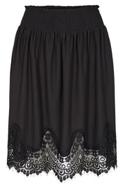 Alma Lace Skirt | Black | Nederdel med blonde fra Liberté Essentiel