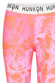 Maribel Yoga Leggings | Pink Smoke | Leggings med mønster fra Hunkön