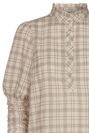 Rowland Check Shirt | Marzipan | Bluse fra Co'couture