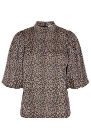 Fox Flower Blouse | Black | Bluse fra Co'couture