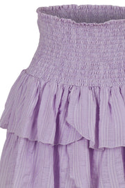 Carin Dobby Check Skirt | Lavender | Nederdel fra Neo Noir