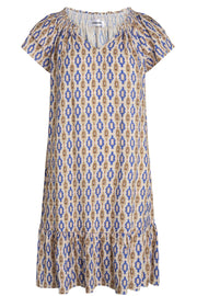 Sunrise Crop Wanda Dress | Sky Blue | Kjole med print fra Co'Couture
