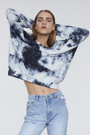 Zea Shirt | Grey | Sweatshirt med tie dye fra Sofie Schnoor