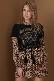 S194285 Skirt | Brun | Nederdel med leopardprint fra Sofie Schnoor