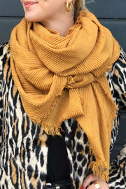 Wale scarf | Light grey | Blødt tørklæde fra Stylesnob