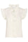 Sueda Frill Top | White | T-Shirt fra Co'couture