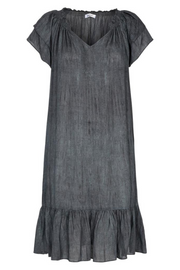 Sunrise Crop Cold Dye Dress | Dark Grey | Kjole fra Co'couture