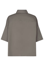 Susan Ss Short Shirt | Dusty Army | Skjorte fra Liberté