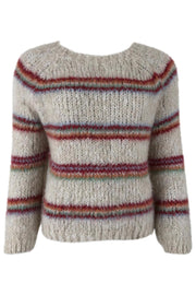Tilde Knitted Sweater i Creme | Sweater fra Black Colour