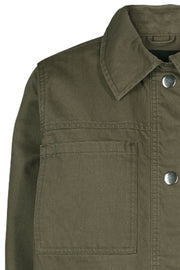 Tilli Jacket | Olive | Denim jakke fra Freequent