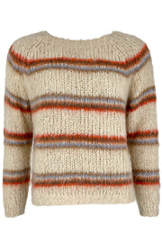 Toni Brushed Knit Sweater | Warm Beige | Bluse fra Black Colour