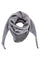 Triangle Knitted Scarf | Grey | Tørklæde fra Black Colour