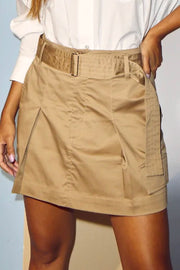 Marshall Crop Pocket Skirt | Walnut | Nederdel fra Co'couture