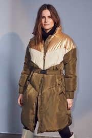 Tripple Mix Quilt Coat | Dark Army | Jakke fra Co'couture