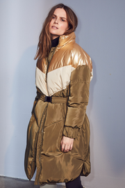 Tripple Mix Quilt Coat | Dark Army | Jakke fra Co'couture