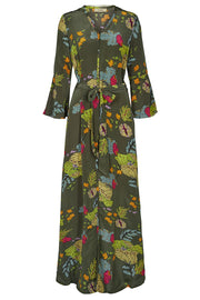 Tulum Ava Dress | Grape Leaf Flower | Kjole fra MOS MOSH