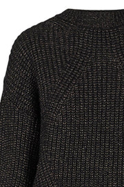 Liz Autumn Knit | Black | Strik pullover fra Mos Mosh