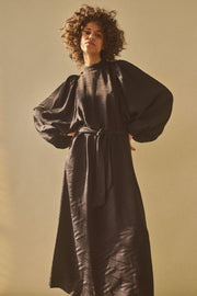 Valis LS Graphic Dress | Black | Kjole fra Mos Mosh
