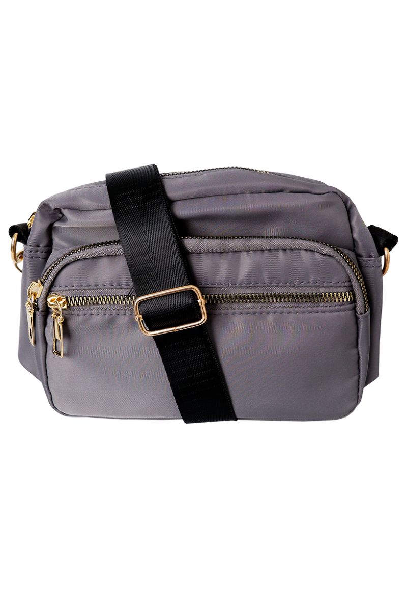Viggy Nylon Bag | Grey | Taske fra Black Colour – Lisen.dk