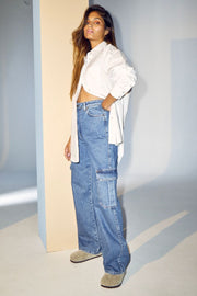 Vika Pocket Jeans | Denim blue | Bukser fra Co'couture