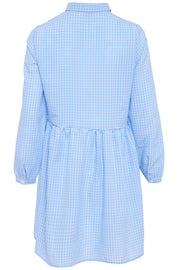 Vora Dress | Blue/White Checks | Blåternet Kjole fra Noella