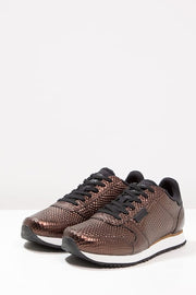 YDUN METALLIC | Copper | Mørkebrune sneakers fra WODEN