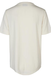 Yr SS Blouse | Råhvid | T-shirt med-v-hals fra Freequent