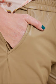 Zabel Leather Sweatpant | Twill | Læder fra Mos Mosh