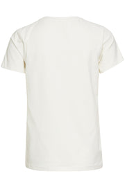 Gabriella V-neck T-shirt | Spring Gardenia | T-shirt fra Culture