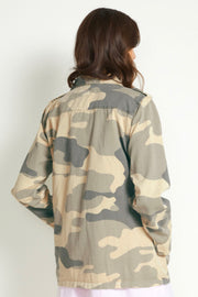Channe Shirt Jacket | Sand Camouflage | Jakke fra Culture