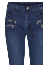 Aida Jeans Denim | Medium Blue | Stretch jeans fra Freequent