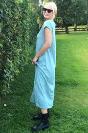 Alfie Dress | Turkis | Lang T-shirt kjole fra State Bird