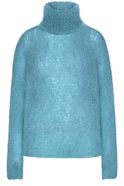 Livia Roll Neck | Turquoise | Bluse fra American Dreams
