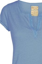 Troy Tee SS | Bel Air Blue | T-shirt fra Mos Mosh
